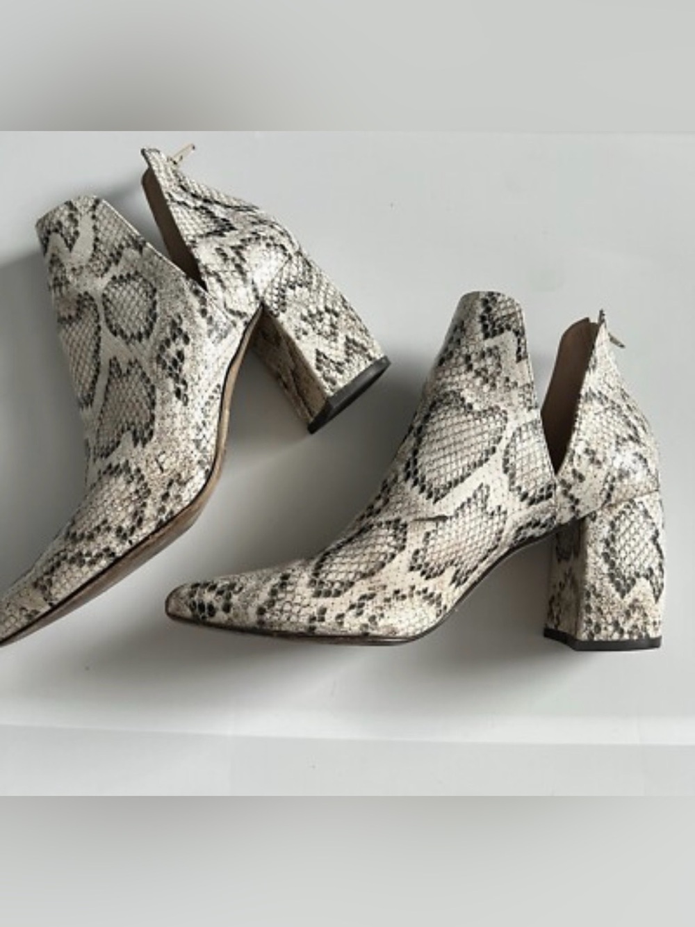 Steve Madden Snakeskin Boots Size 7.5